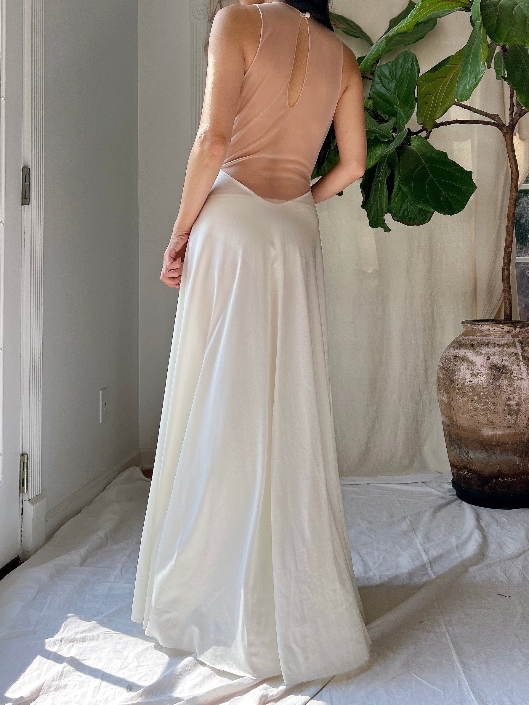 1960s Formfit Rogers Nylon Slip Gown - S