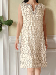 1960s Beaded Crystals Mod Dress - S/M