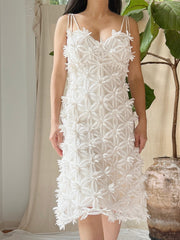 1960s 3D Flower Mod Dress - M