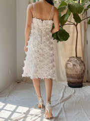 1960s 3D Flower Mod Dress - M