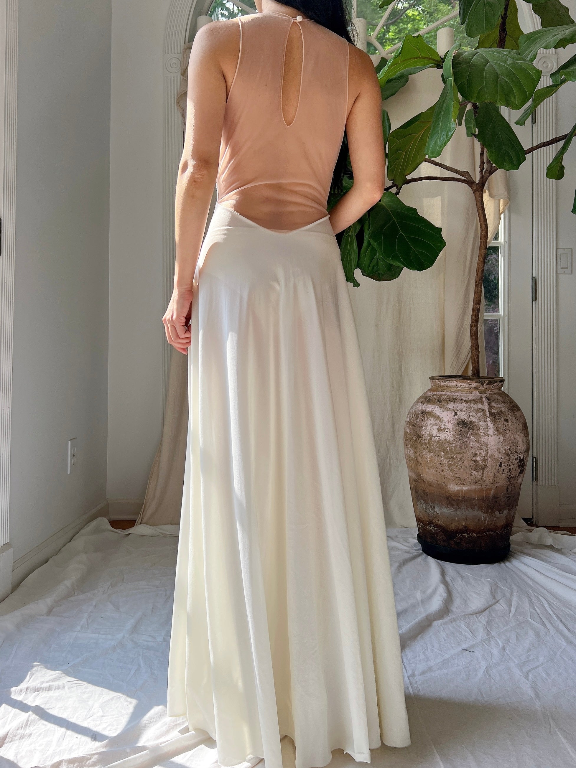 1960s Formfit Rogers Nylon Slip Gown - S
