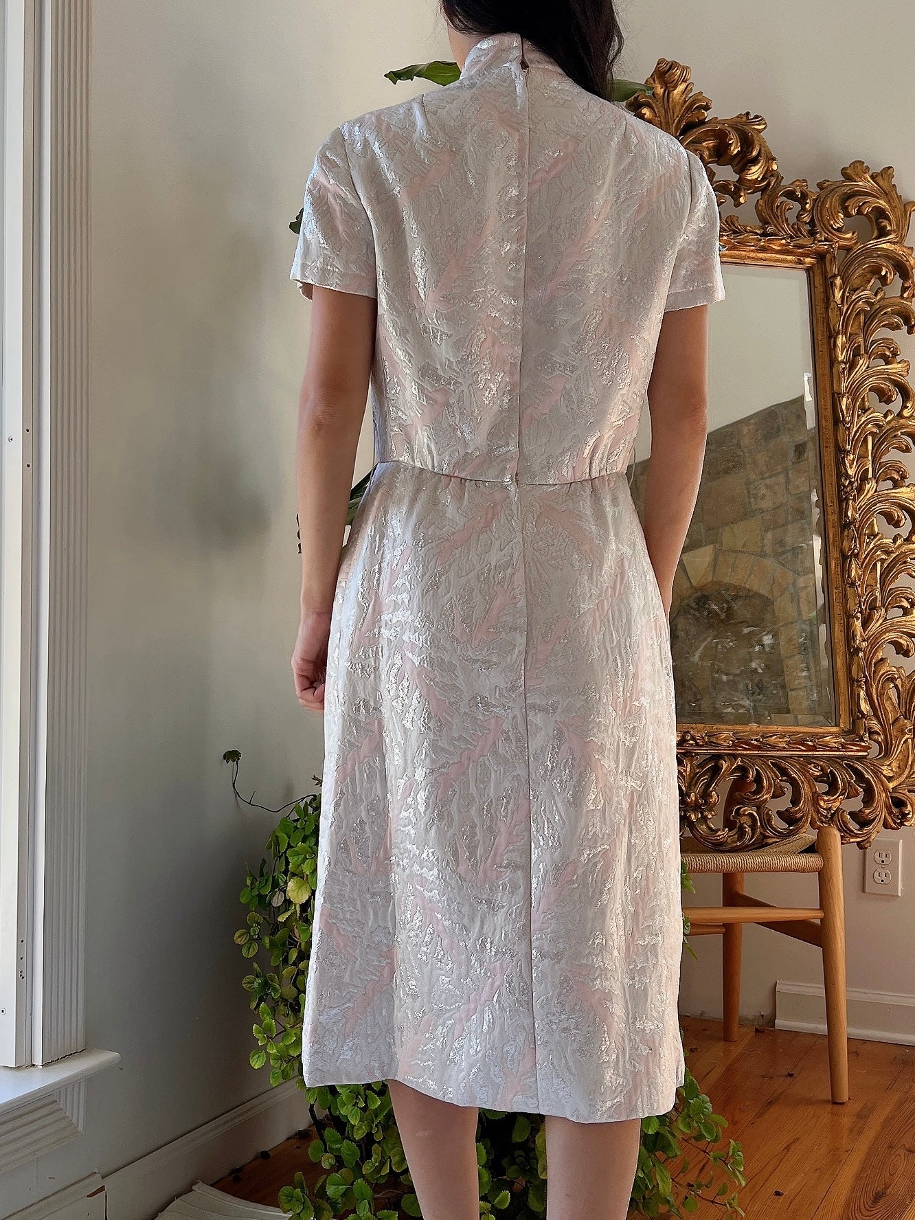 1960s Brocade Metallic Dress - S/M