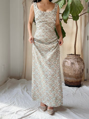 1960s Bruce Arnold Hand-Beaded Sequins Gown - M