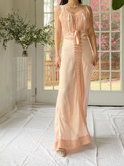 1930s Silk Bias Cut Slip - S/M