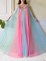 1960s 2-Piece Pleated Tricot Set - OSFM