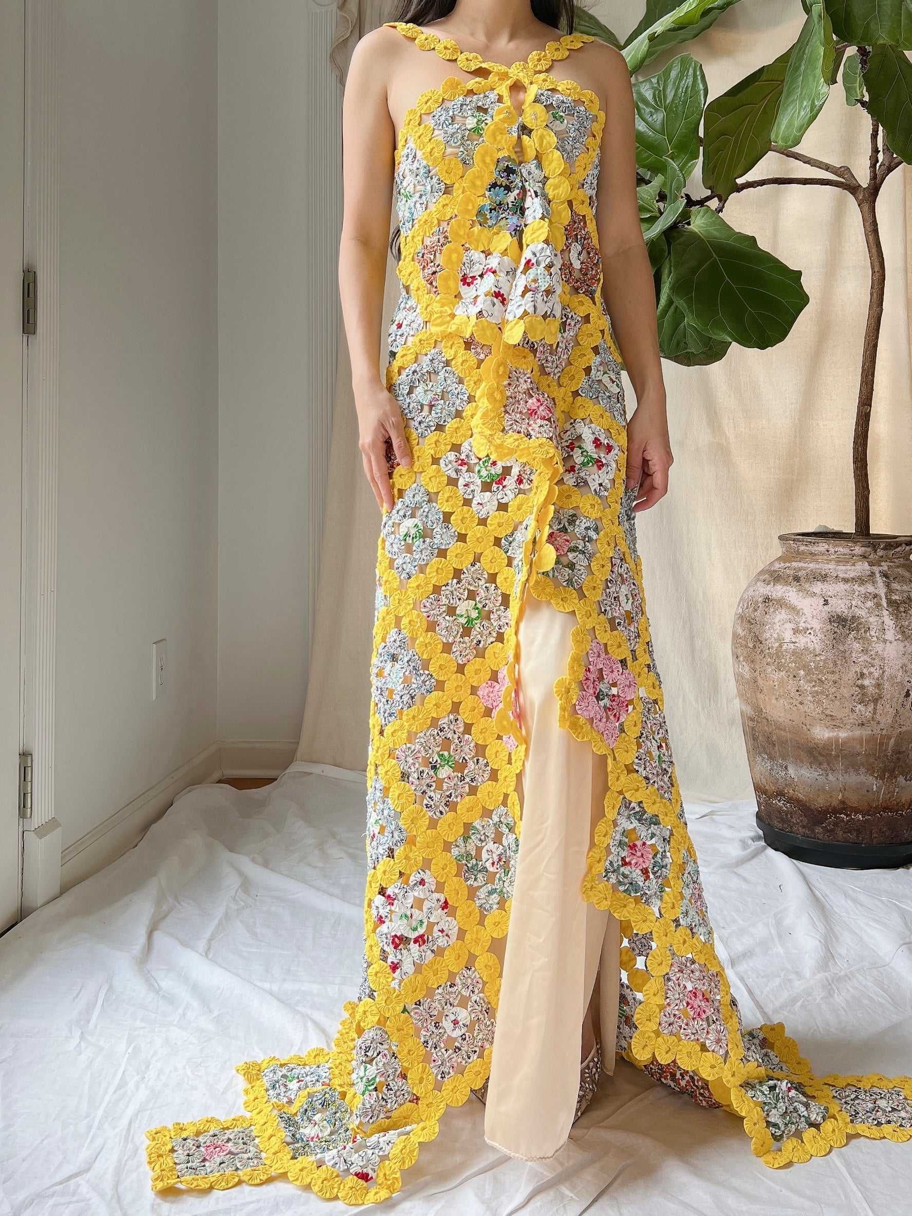 1930s Looped Yarn Cape - OSFM