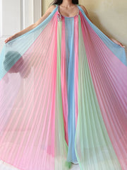 1960s 2-Piece Pleated Tricot Set - OSFM