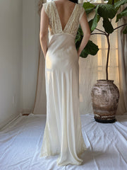 1930s Satin Slip Dress -  S